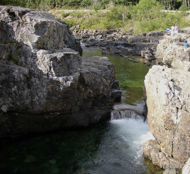 Sur les cours d'eau de Vancouver Island