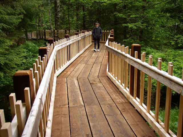Passerelle de sentier