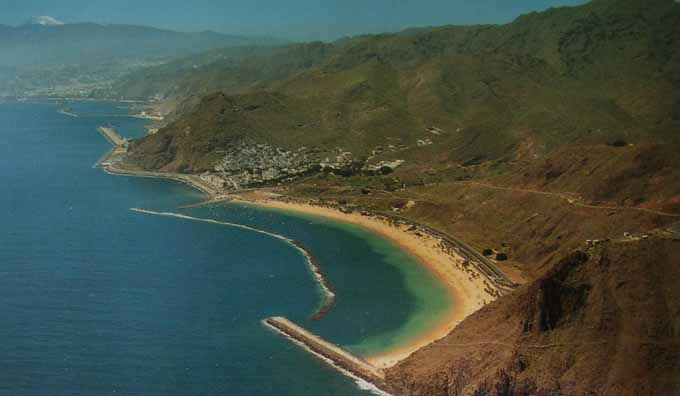 Vue d'avion de Tenerife