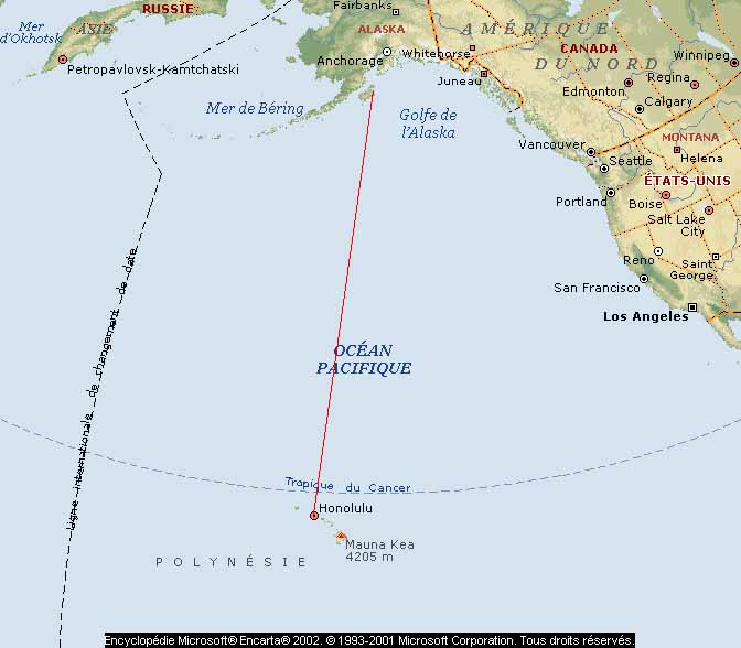 TRAJET PACIFIQUE NORD