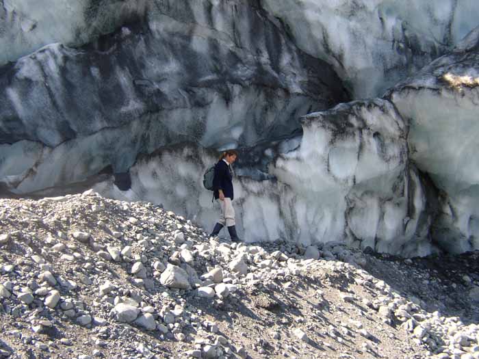 Sylvie sur la moraine