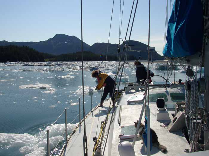 Chantal surveille la glace