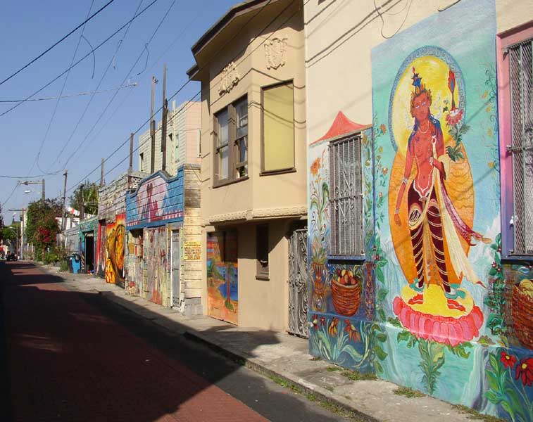 Fresque dans Balmy Alley