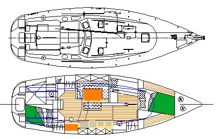 Vue dessus Patago 45